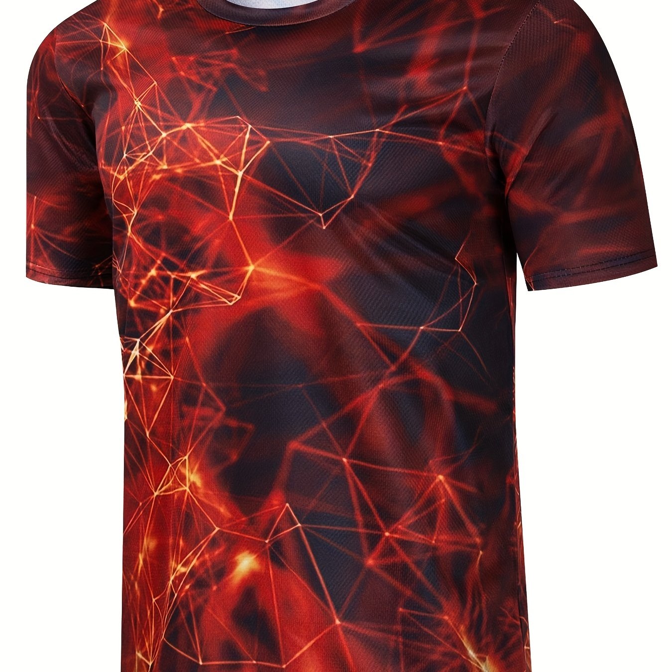 Men's 3D Print Geometry Graphic T-Shirt for Summer