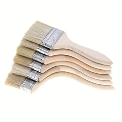 Thickened Natural Paint Brush Set with Decorative Small & Stain Brushes