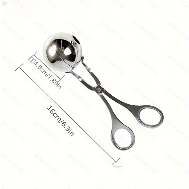 Stainless Steel Meat Baller Maker Rice Ball Tongs Scoop DIY Fish Ball Mold