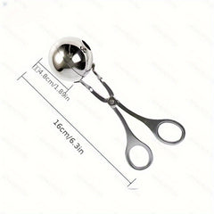 Stainless Steel Meat Baller Maker Rice Ball Tongs Scoop DIY Fish Ball Mold