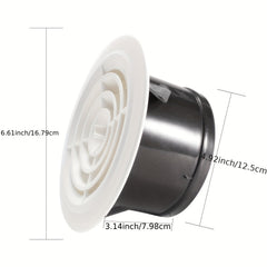 Adjustable Vent Cover 75-200mm Round Soffit Vents Louver Grill Cover