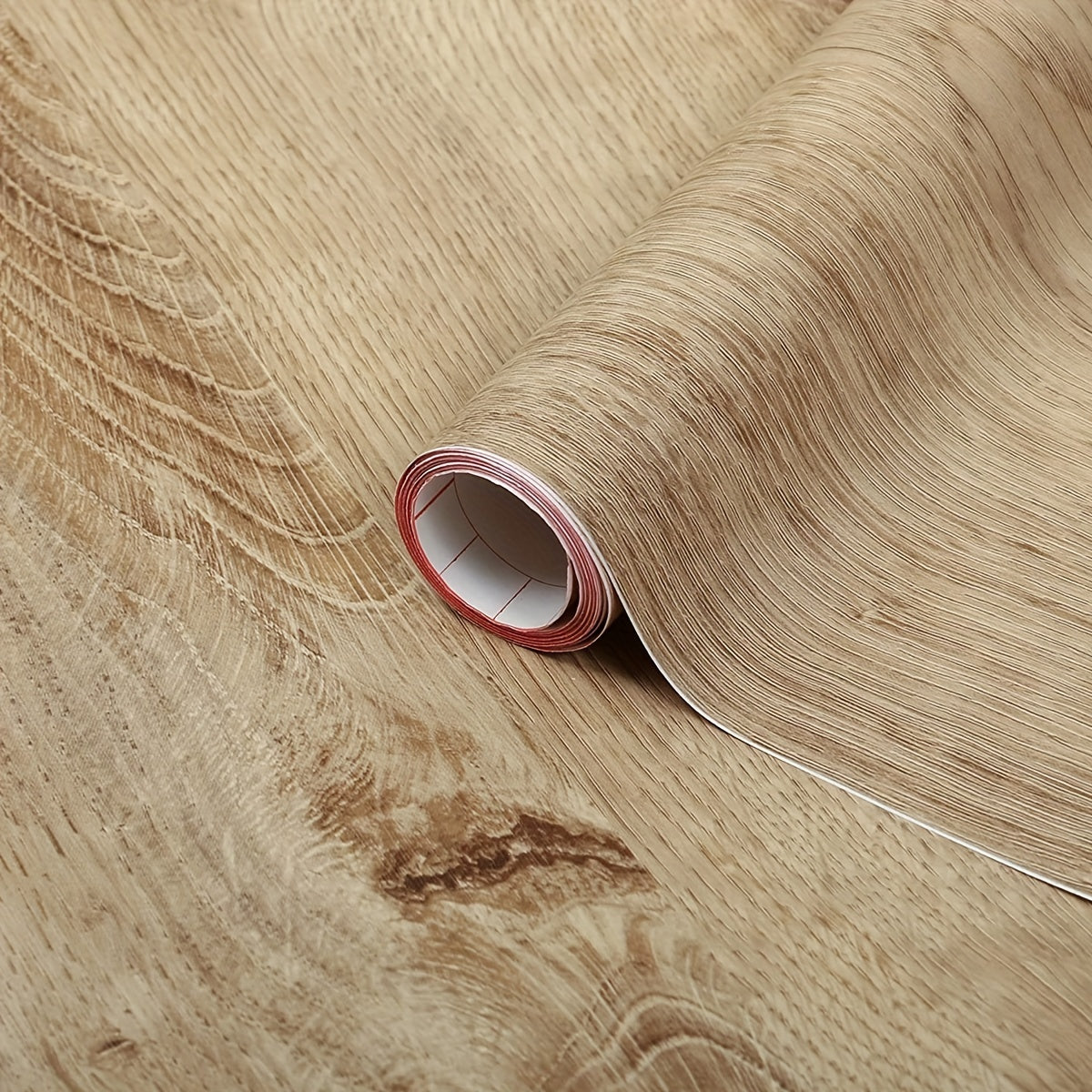 Camel Wood Grain Retro Light Khaki Wallpaper 15.8inX39.4