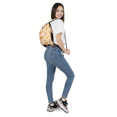 Animal Drawstring Bag Oxford Cloth Digital Print Backpack
