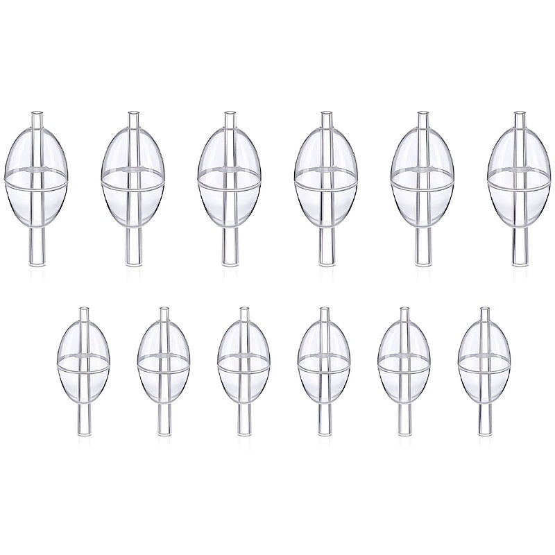 10pcs Fishing Slip Cast Spin Floats Fly Fishing Floats Clear Bobbers