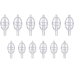 10pcs Fishing Slip Cast Spin Floats Fly Fishing Floats Clear Bobbers