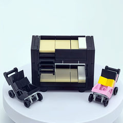 Kids Bunk Bed with Cradle Stroller Building Set