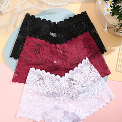 3 Pack Lace Boyshorts Panties Women's Lingerie