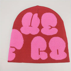Y2K Knitted Beanie Hat for Men and Women