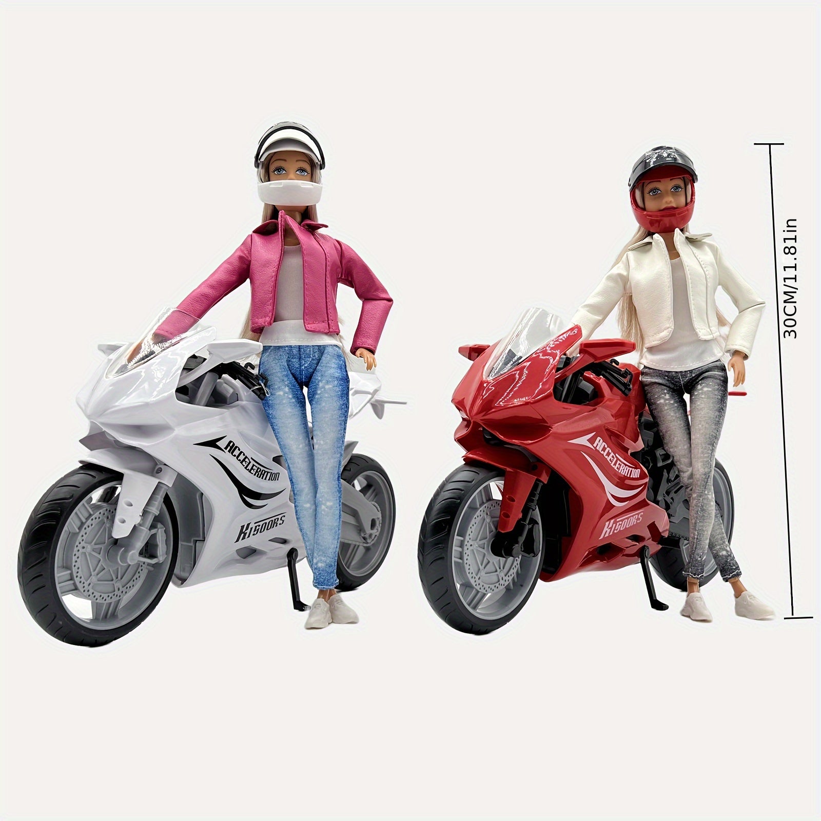Sliding Simulation Motorcycle Doll Joint Bendable Motorcycle