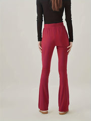 High Rise Stretch Fitness Flared Leg Pants