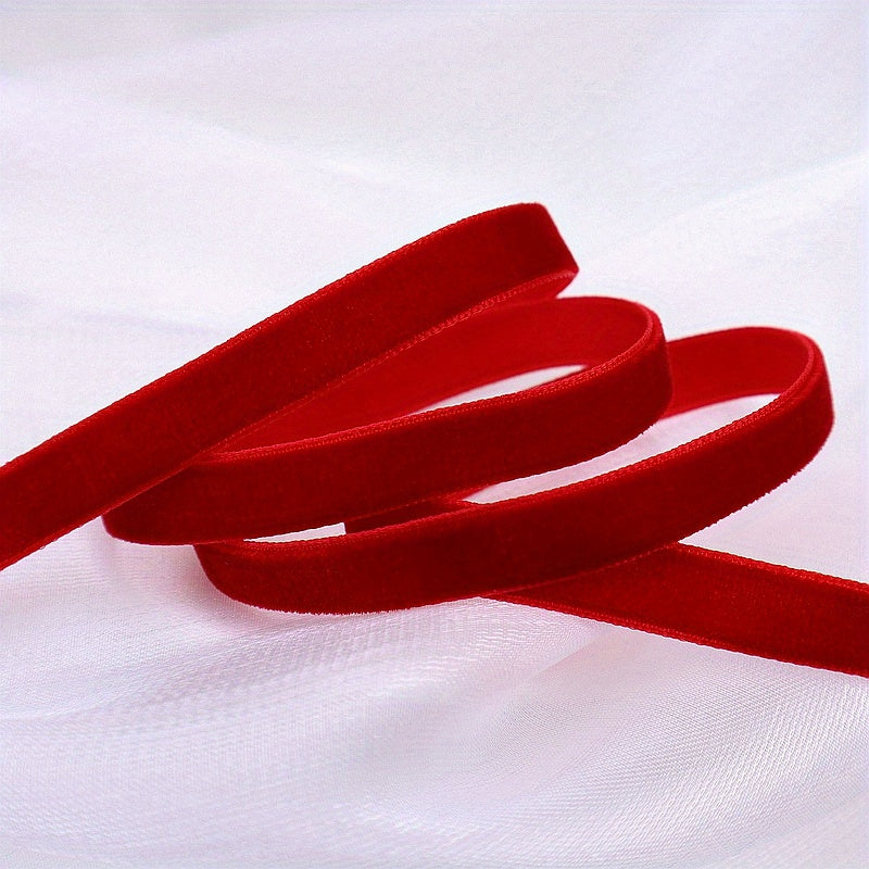5 Yards Velvet Ribbon Lace Craft Ribbon for Christmas Decoration
