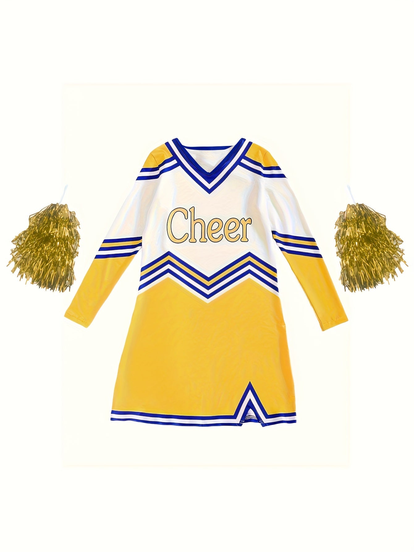 V Neck Cheerleading Dress for Girls
