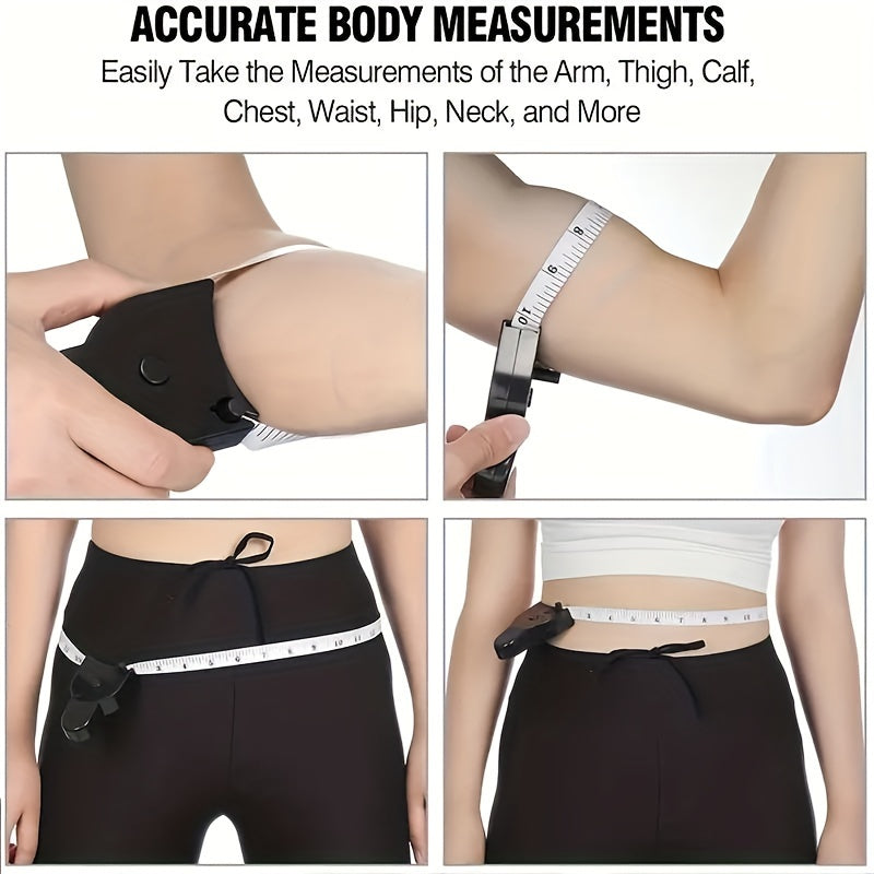 3-Gauge Ruler Body Measuring Tape Sewing Meter Ruler Construction Tool