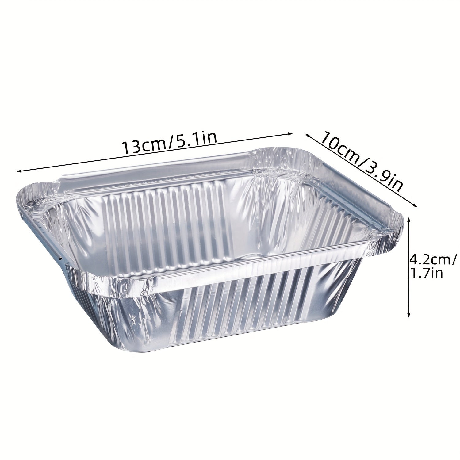 Aluminum Foil Pans with Clear Lids, 5.58 KG, 50 Sets