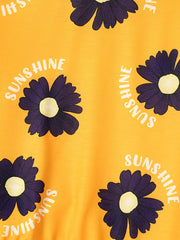 Girl's 2pcs Sweatshirt & Pants Set SUNSHINE Daisy Print Top Outfit
