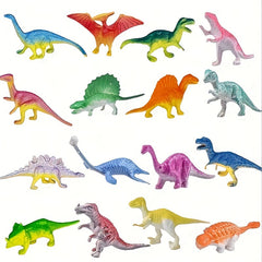 16pcs Dinosaur Toy Model Package for Education