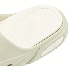 Men's Open Toe Slides Slip On Slippers - Indoor/Outdoor Platform Shoes
