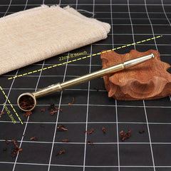 Mini Retractable Dry Tobacco Rod Alloy Dual use Tobacco Pouch