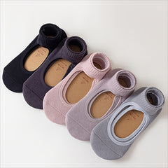 Non Slip Yoga Socks Shock Absorption Low Cut Grippers
