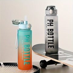 1000ml Gradient Sports Water Bottle with Straw