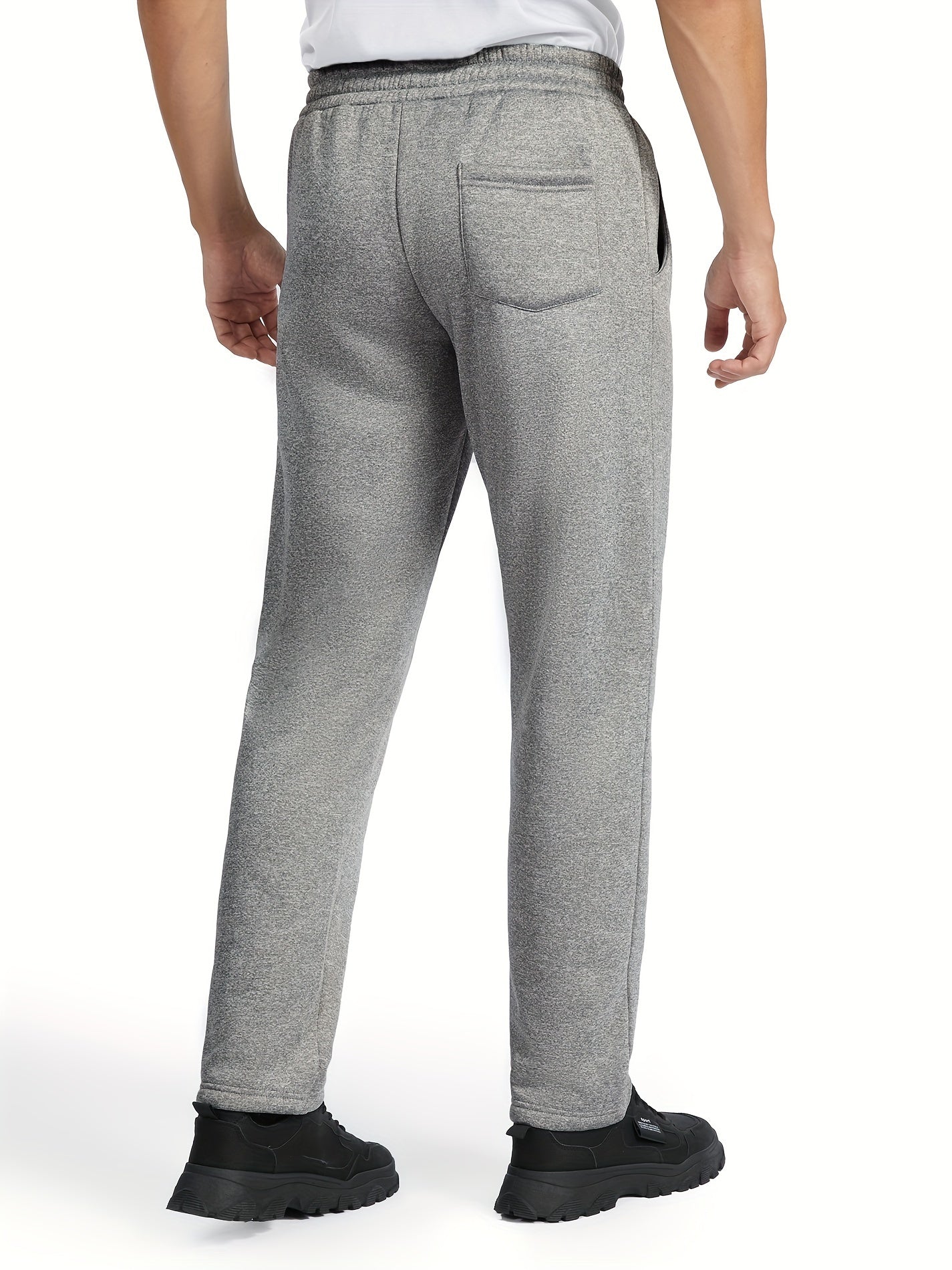 Men's Warm Plush Sweatpants for Autumn Winter