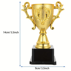 Plastic Golden Trophy for Games and Parties