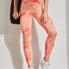 Tie Dye High Waist Gym Tights Workout Leggings Fitness Pants