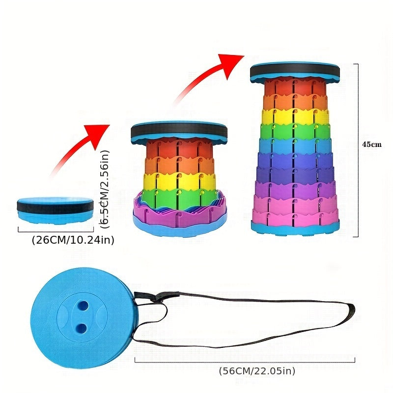Portable Telescopic Stool Adjustable Folding Small Board Stool