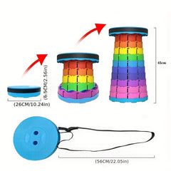 Portable Telescopic Stool Adjustable Folding Small Board Stool