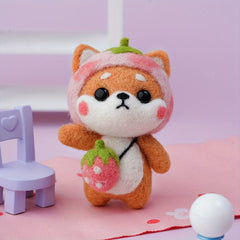 1pc Shiba Inu DIY Woolen Felt Package 6 Styles