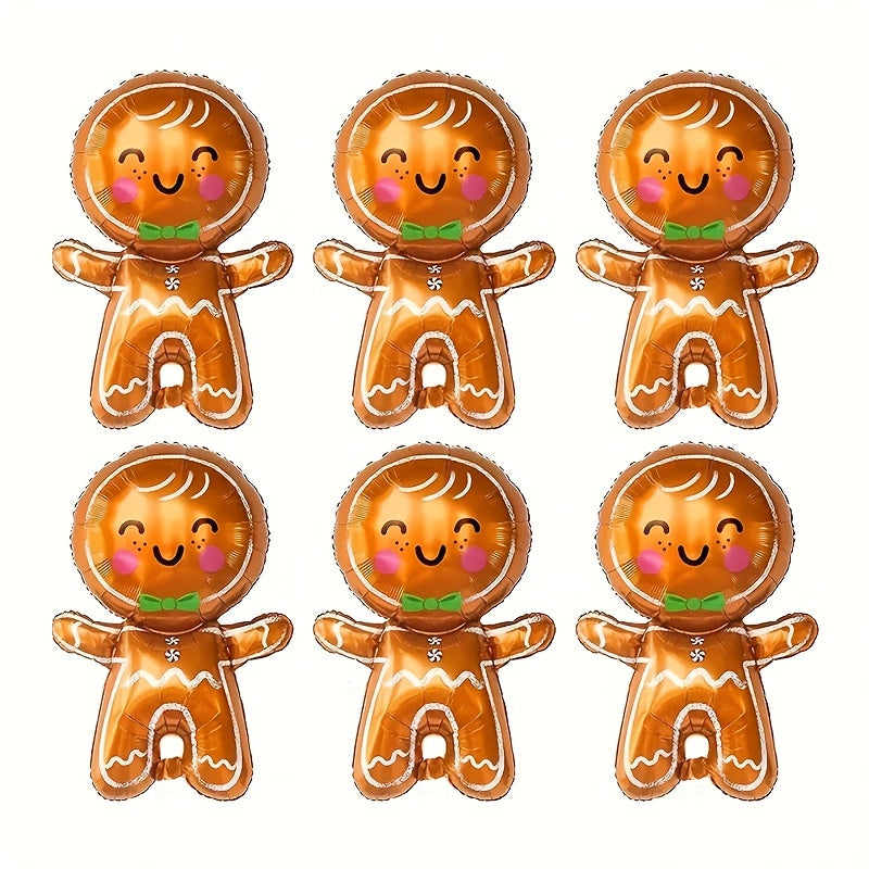 3pcs Gingerbread Man Balloons Christmas Party Decor