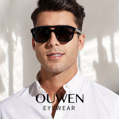OUWEN Aviator Polarized Sunglasses Vintage Style