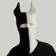 Knit Balaclava Headgear for Winter Hip Hop Style
