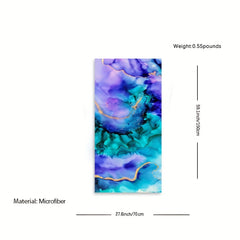 Purple Marble Beach Towels Microfiber Quick Dry Blanket for Travel Swim Pool