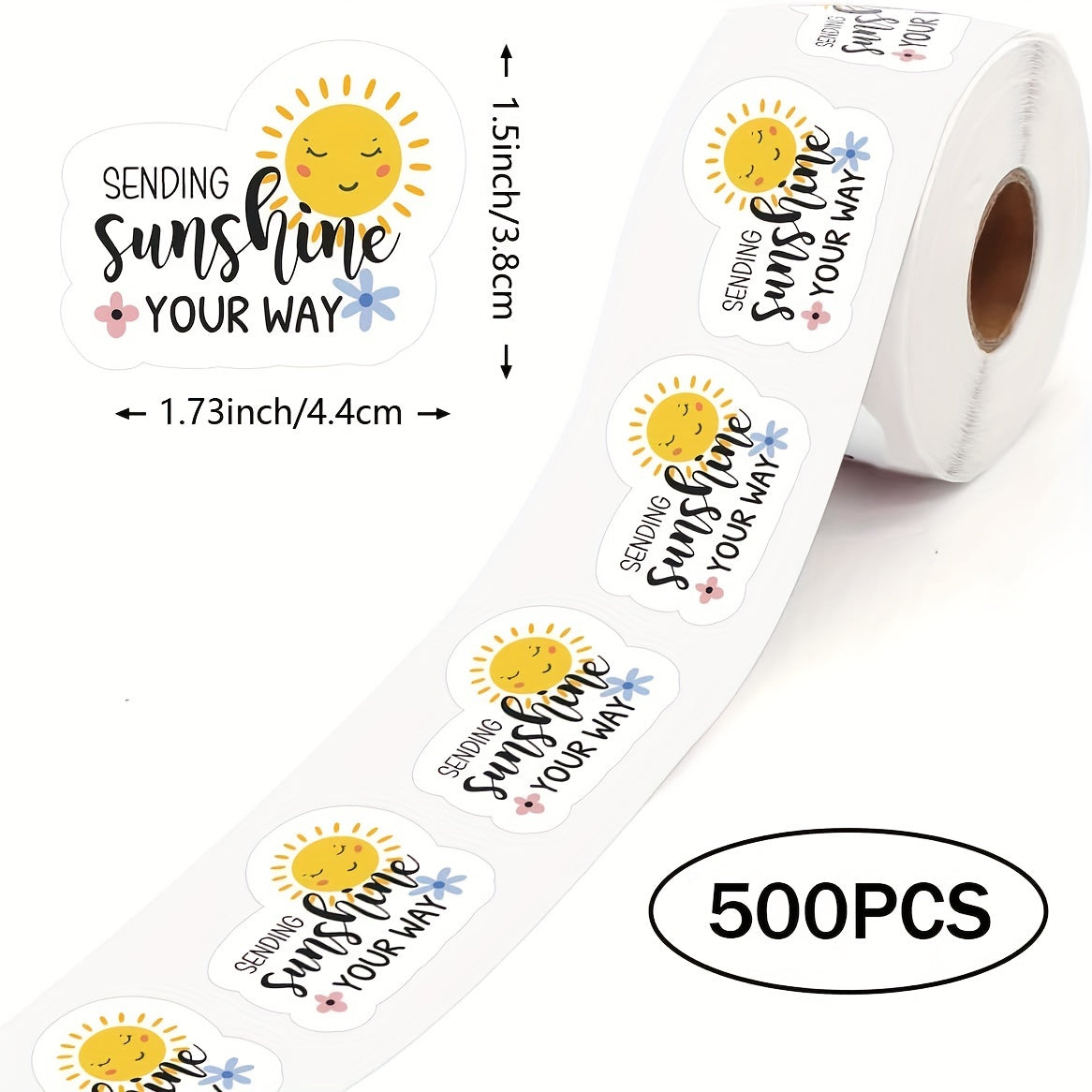 500 Business Stickers Thank You for Online Retailer Packaging
