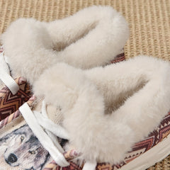 Women's Winter Snow Boots Plus Plush Warm Flat Shoes