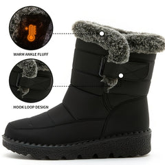 Waterproof Faux Fur Lined Snow Boots