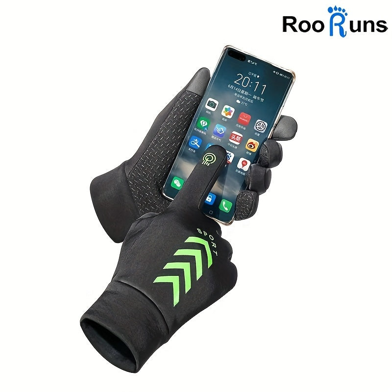 Waterproof Fleece-lined Winter Cycling Gloves Touch Screen Outdoor Men's