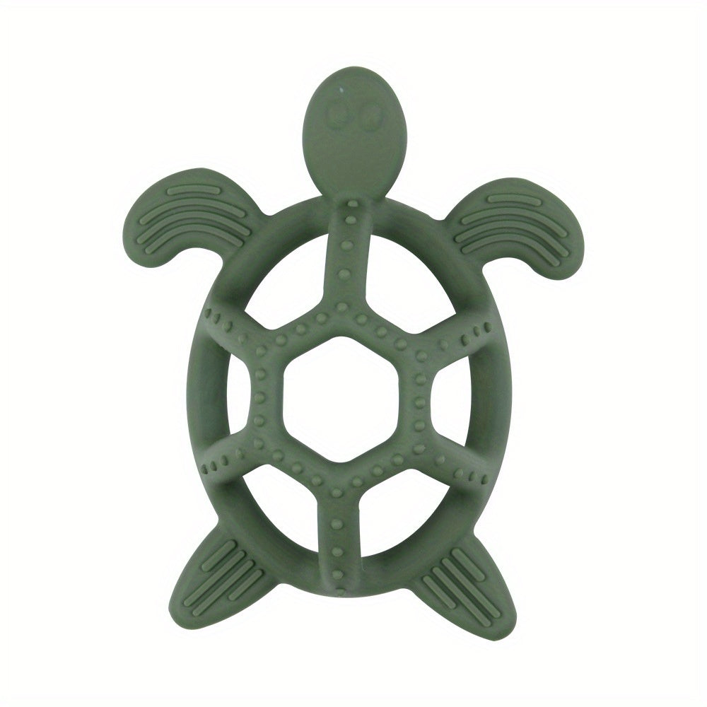 BPA-Free Turtle Teether for 3M, Soothe Teething Pain