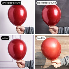 60pcs 30 Burgundy Latex Party Balloons 48cm Wine Red Balloons