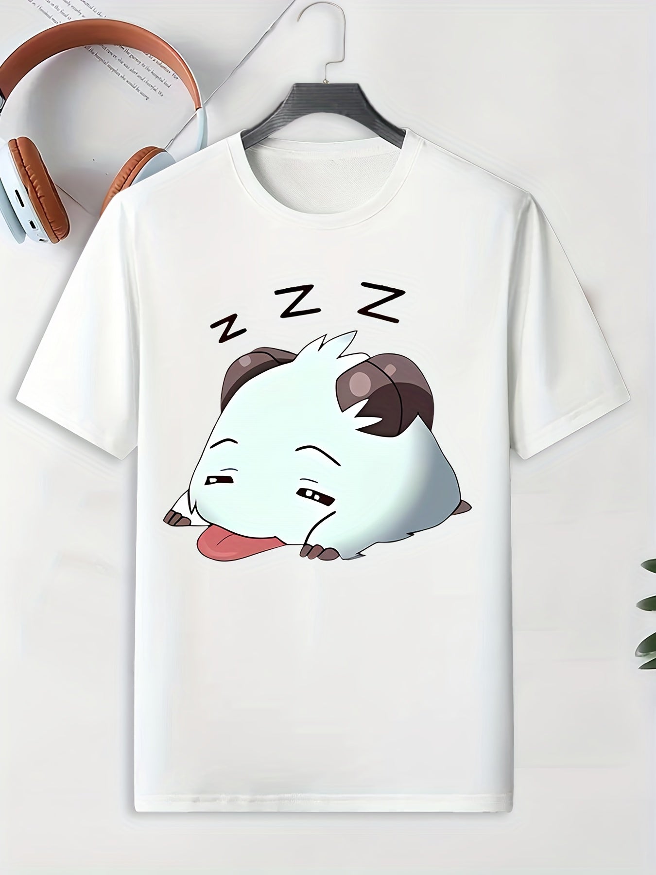 Men's Animal Pattern T shirt Active Stretch Tee
