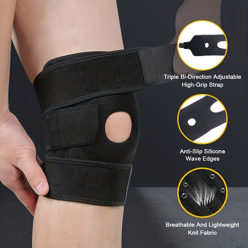 Compression Knee Pads Breathable Up To 100kg for Running & Fitness