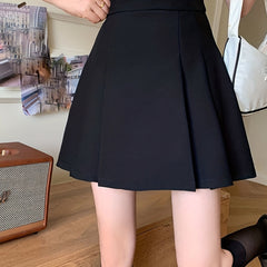 Pleated Skirt Above Knee Casual Wear for Spring & Summer