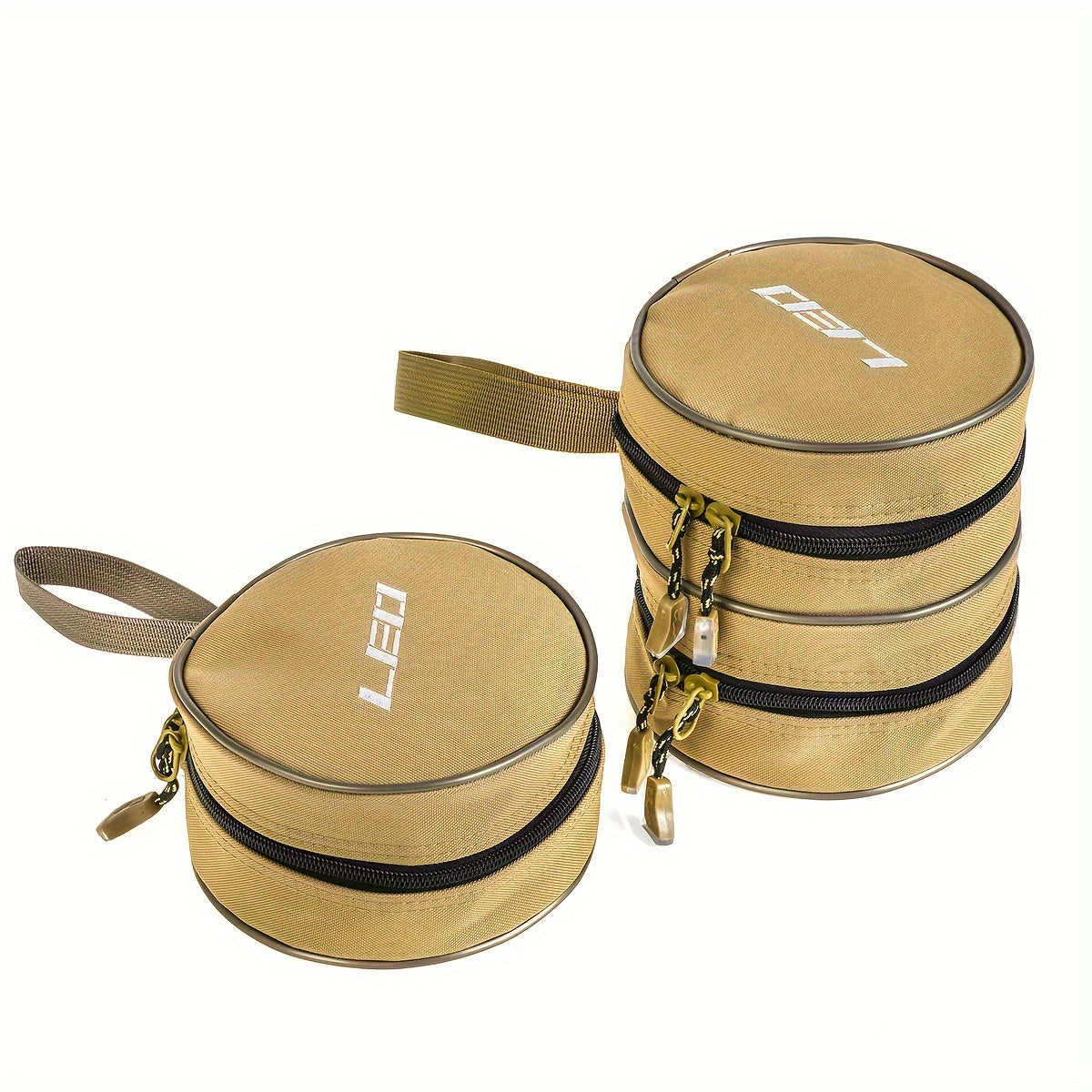 Round Fishing Reel Storage Bag Single Double deck Reel Protective Cover