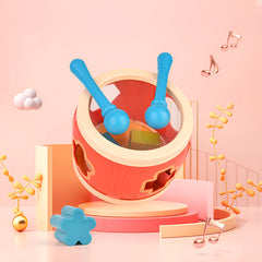 2-in-1 Clap Drum Puzzle Toy - Shape Matching Maze for Kids