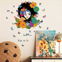 Colorful Flower Quote Wall Decal Peel And Stick Home Decor