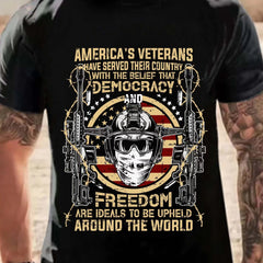Men's 3D Veteran Graphic T shirt for Outdoor Activities