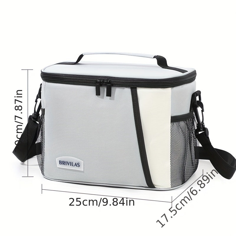 Large Capacity Crossbody Lunch Bag Dopamine Colorful Picnic Bag