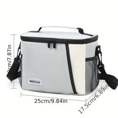 Large Capacity Crossbody Lunch Bag Dopamine Colorful Picnic Bag