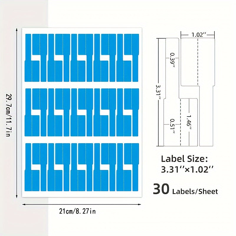 240pcs Cable Labels 8 Colors Writable Waterproof Wire Labels